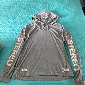 TNA long sleeve hooded tee